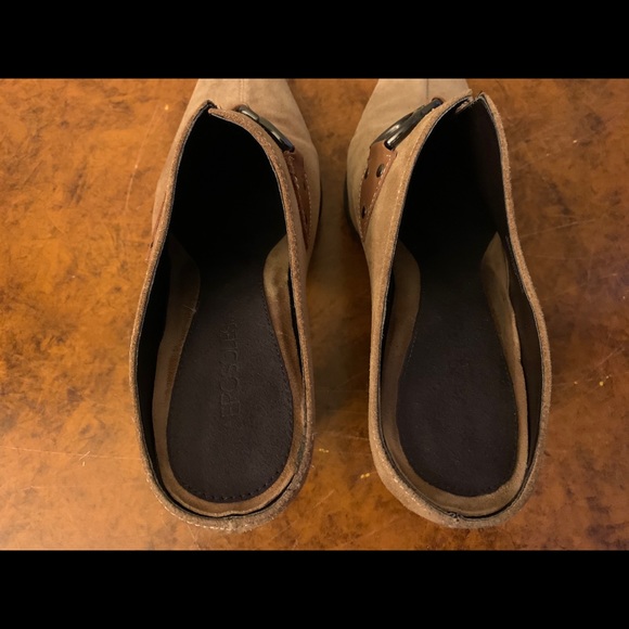 Aerosoles Tan Suede Clogs, 10M - Picture 4 of 9